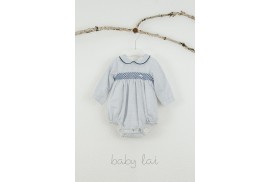 Macacão Cinza com Smock